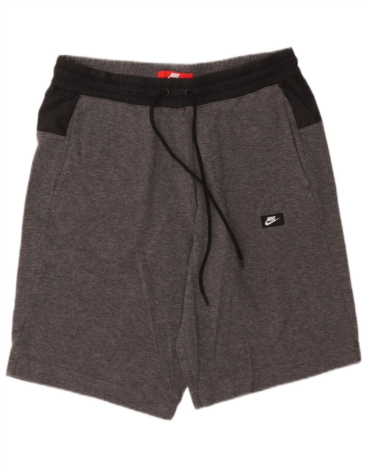 Nike Herren-Sportshorts, große, grau gefleckte Baumwolle
