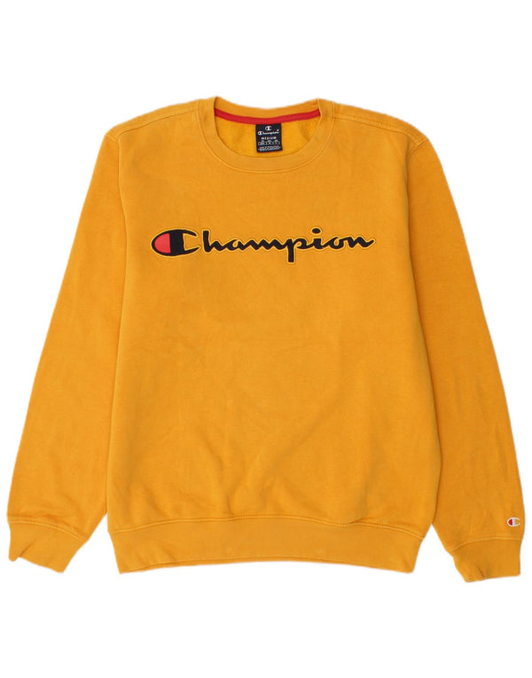 Champion Herren-Sweatshirt mit Grafik, mittelgelbe Baumwolle