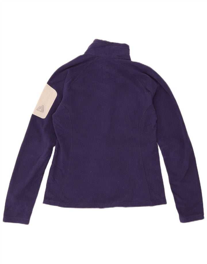 EDDIE BAUER Damen Fleecejacke UK 12 Medium Purple Colourblock Polyester