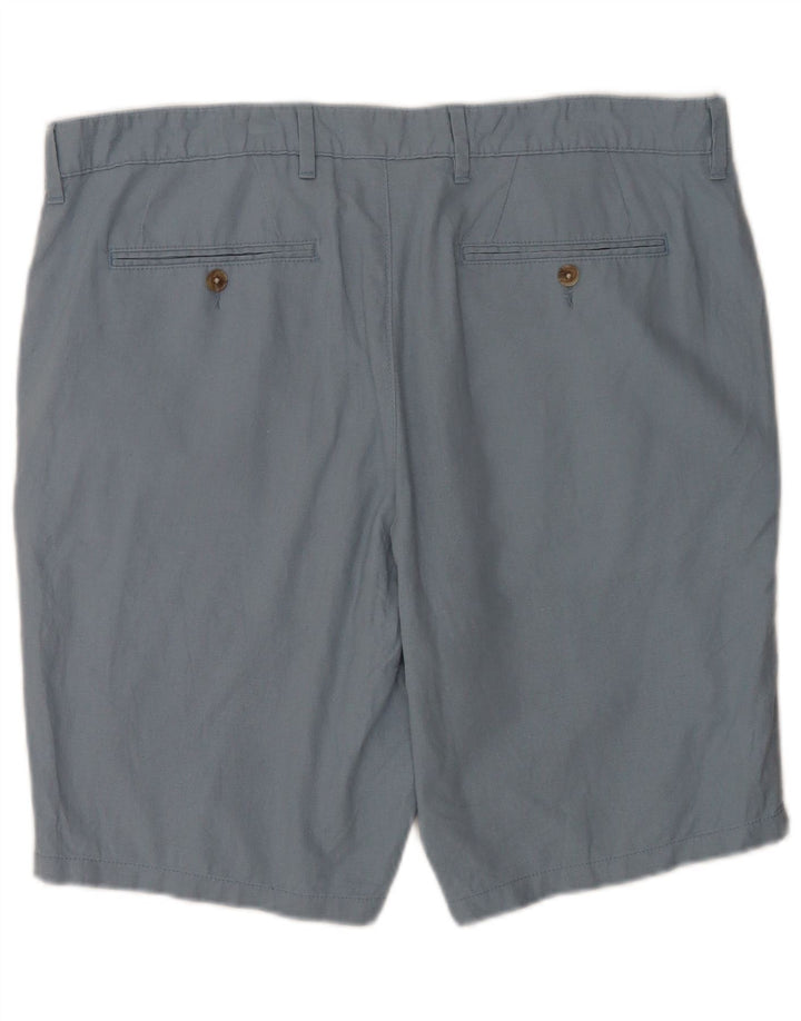 Marks & Spencer Herren Chinoshorts W40 XL Blaues Leinen