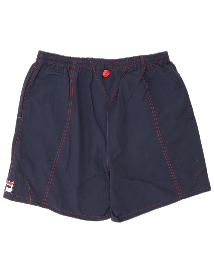 Fila Herren Sportshorts XL Marineblaues Nylon
