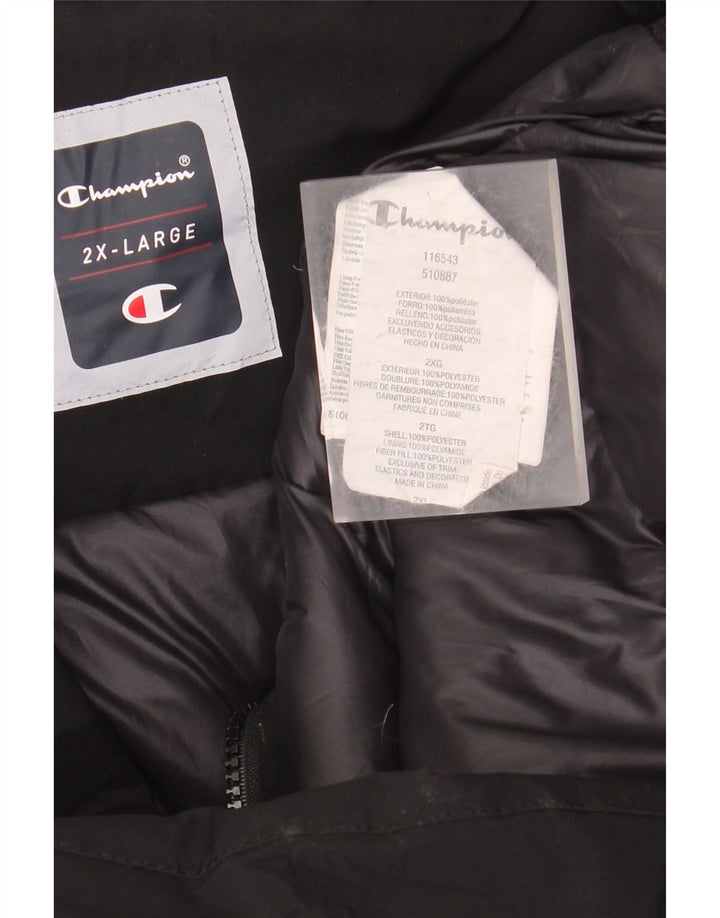 CHAMPION Damen Kapuzenmantel UK 20 2XL Schwarz Polyester