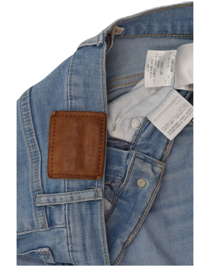 LEVI'S Damen Mile High Super Skinny Jeans W27 L28 Blaue Baumwolle