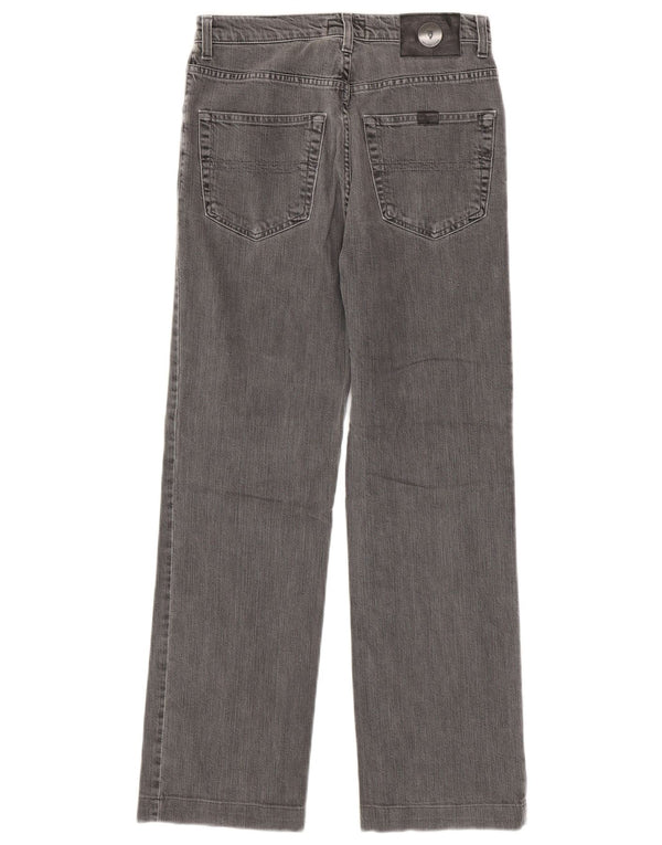 Trussardi Mens Straight Jeans W30 L30 Grey Cotton