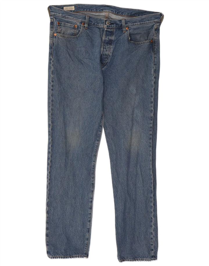 Levi's Herren 501 Straight Jeans W36 L32 Blaue Baumwolle