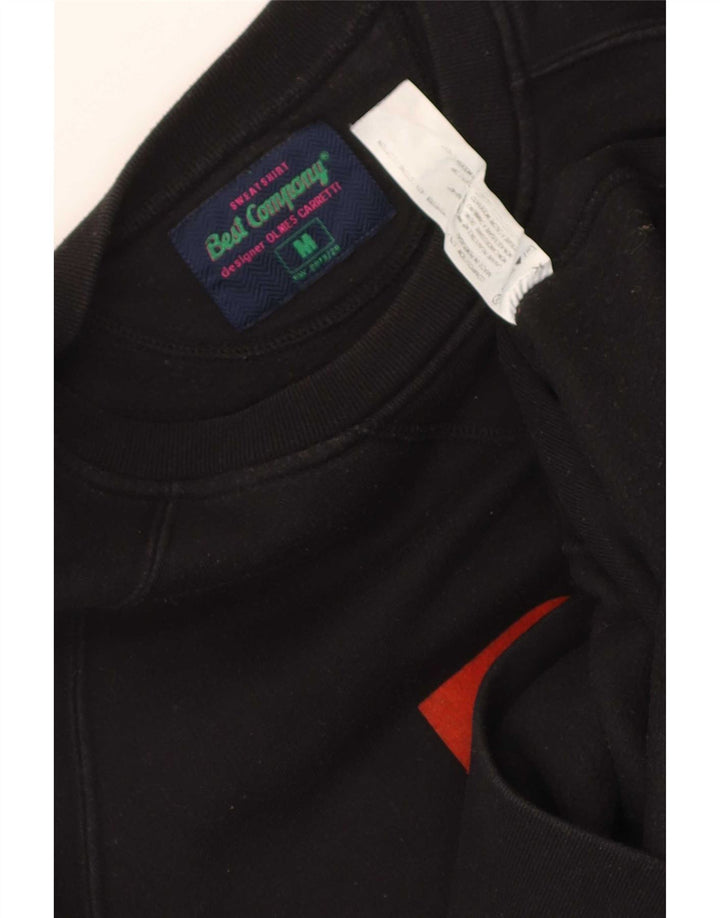 Best Company Herren-Sweatshirt mit Grafik, reguläre Passform, Mittelschwarz