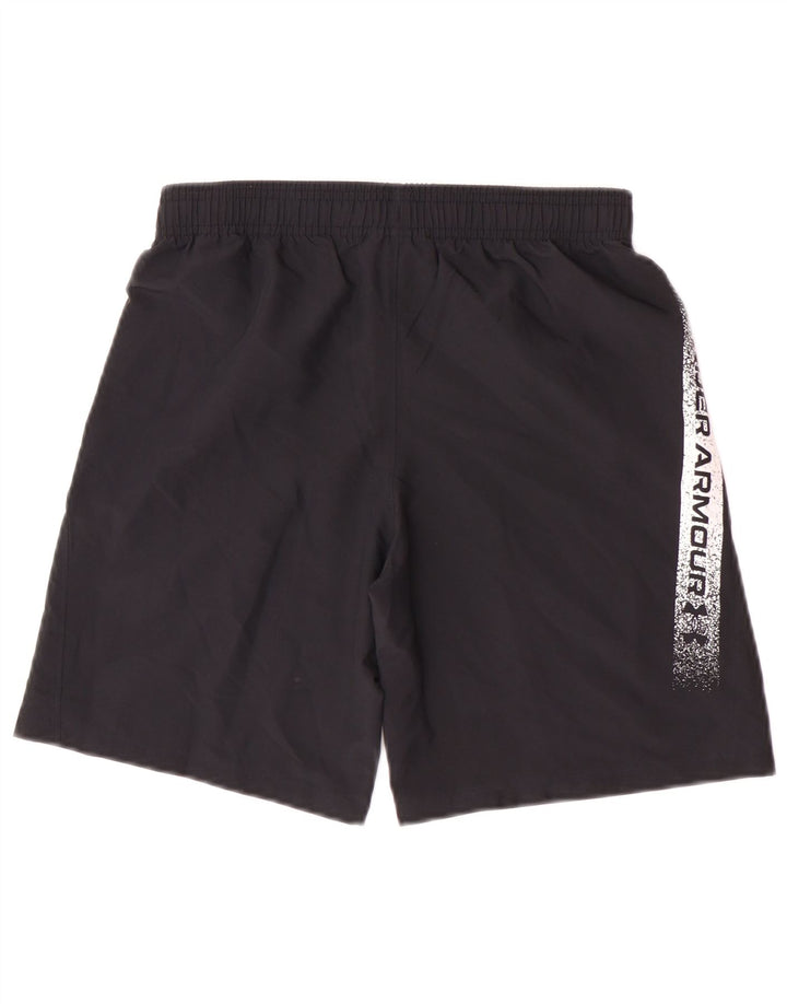 Under Armour Jungen-Sportshorts mit Grafik, 11–12 Jahre, Größe L, schwarzes Polyester