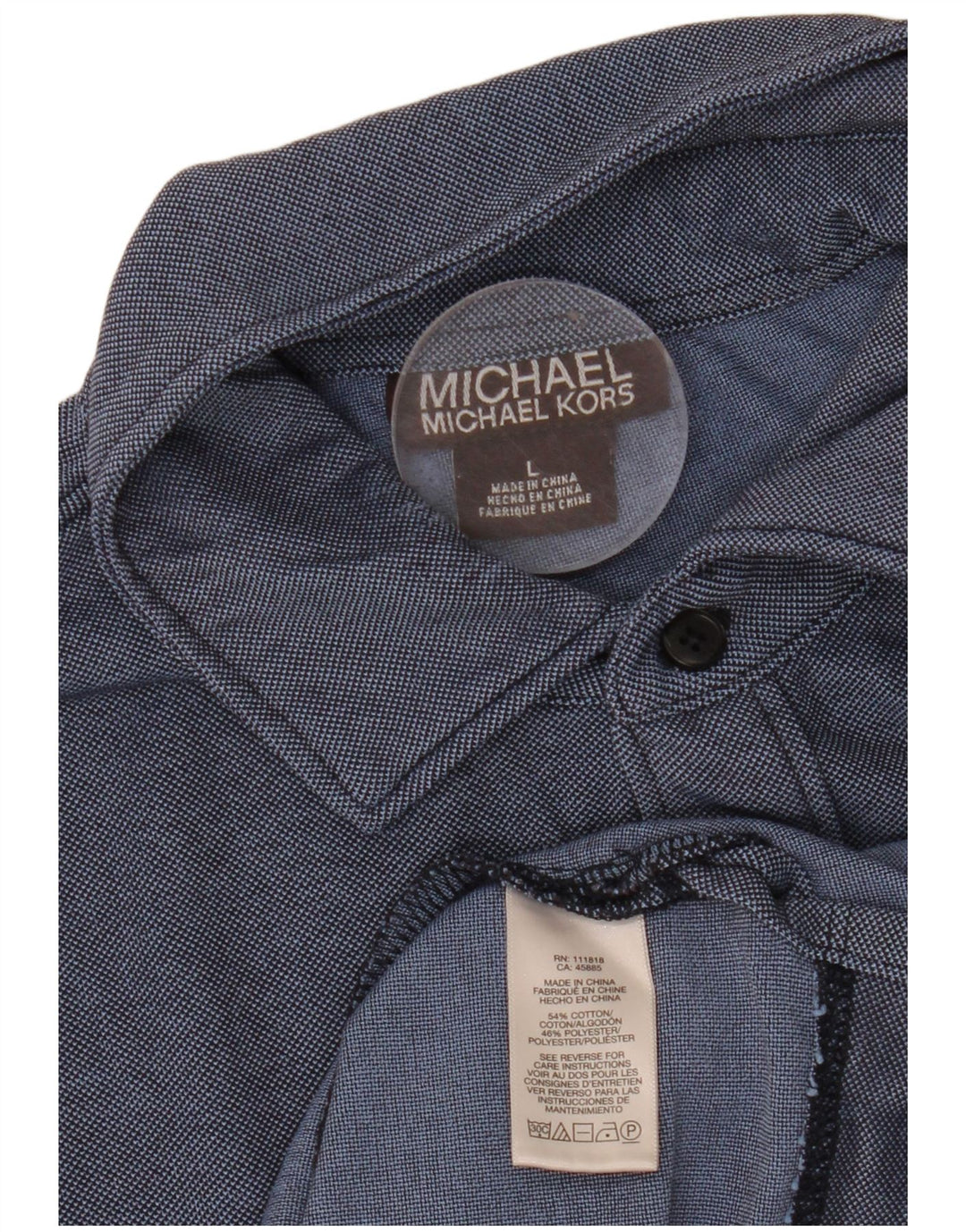 MICHAEL KORS Herren-Poloshirt, große marineblaue Baumwolle