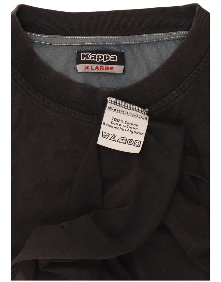 Kappa Herren Weste Top XL Schwarz Baumwolle