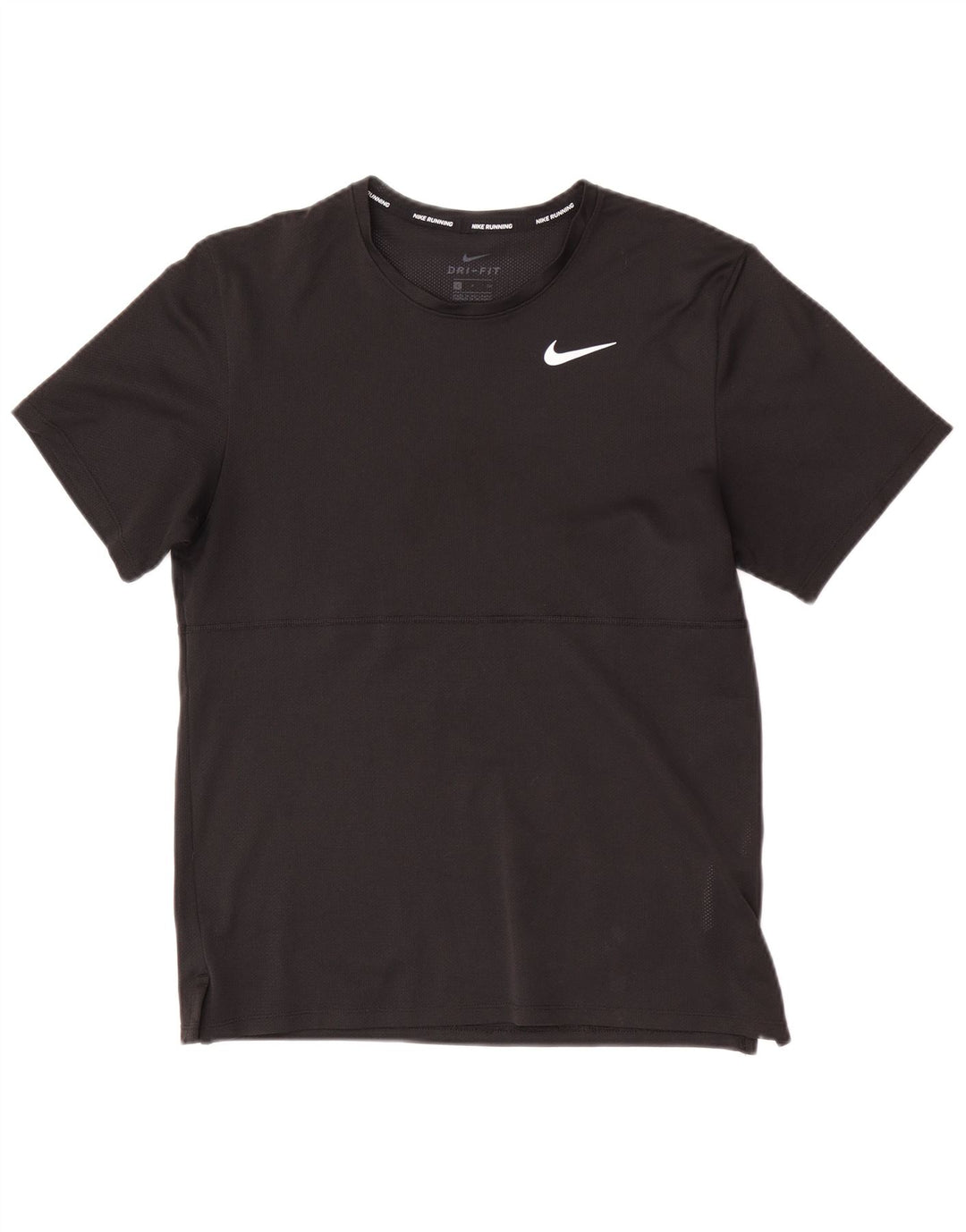 Nike Damen Dri Fit T-Shirt Top UK 10 Small Schwarz Polyester
