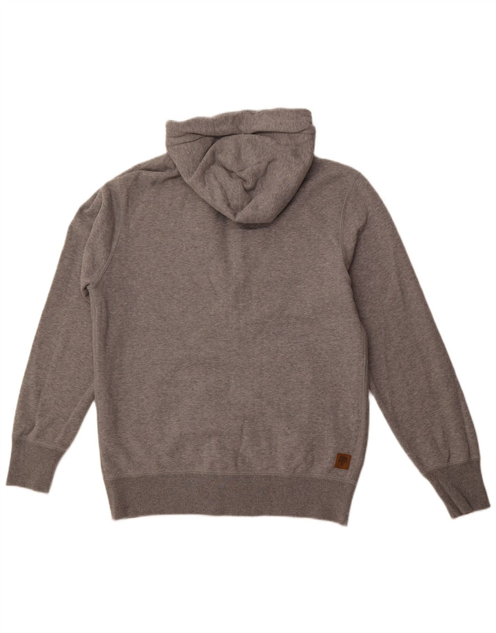 PUMA Herren-Kapuzenpullover mit Reißverschluss, mittelgraue Baumwolle