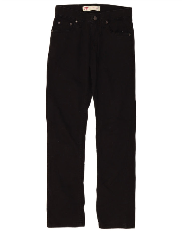 LEVI'S Jungen 511 Slim Jeans 13–14 Jahre W27 L29 Schwarze Baumwolle
