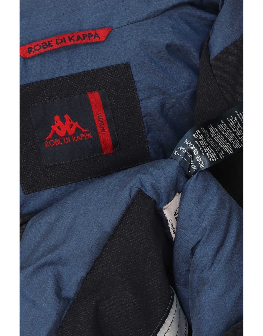 Kappa Herren-Jacke mit Kapuze, gepolstert, UK 38, mittelmarineblau, Polyamid