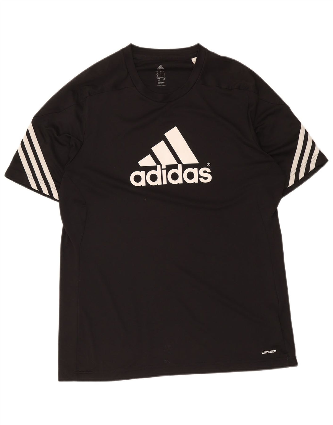 Adidas Herren Grafik T-Shirt Top Large Schwarz Polyester Sport