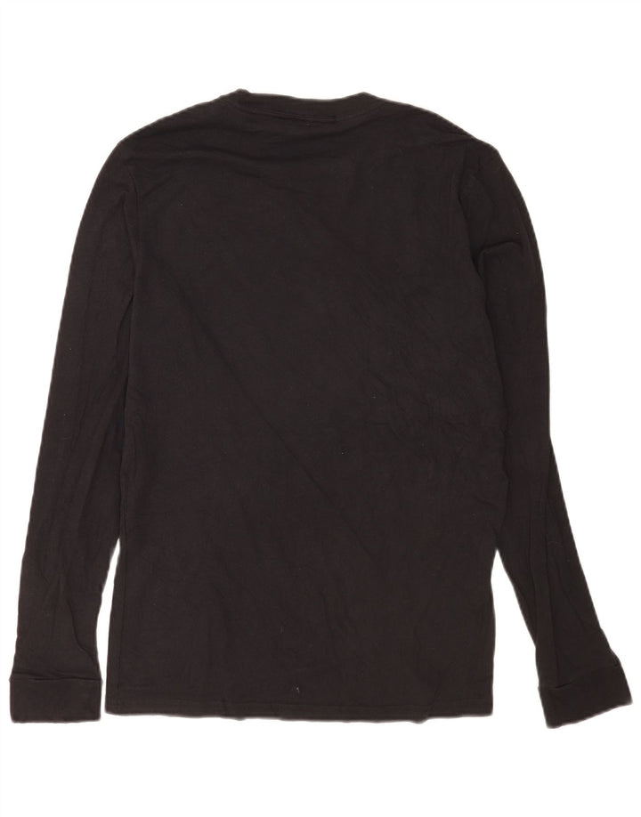 Adidas Herren Graphic Top Langarm Small Schwarz Baumwolle