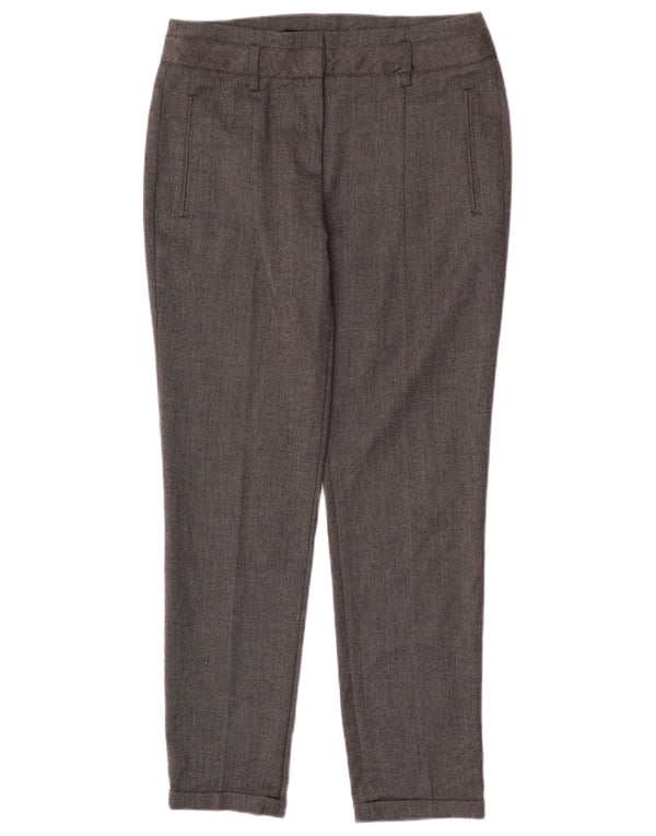 Zara Womens Straight Suit Trousers EU 36 XS W26 L28 Grey Polyester