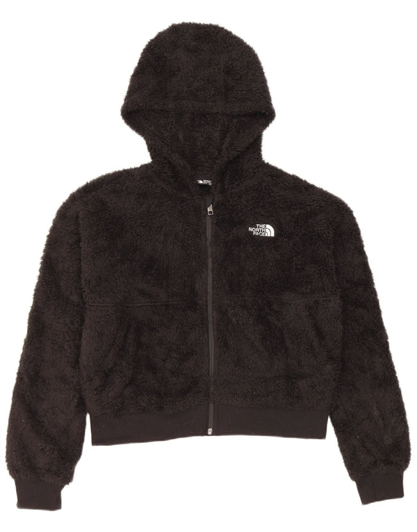 The North Face Mädchen-Fleecejacke mit Kapuze, 14–15 Jahre, XL, schwarzes Polyester