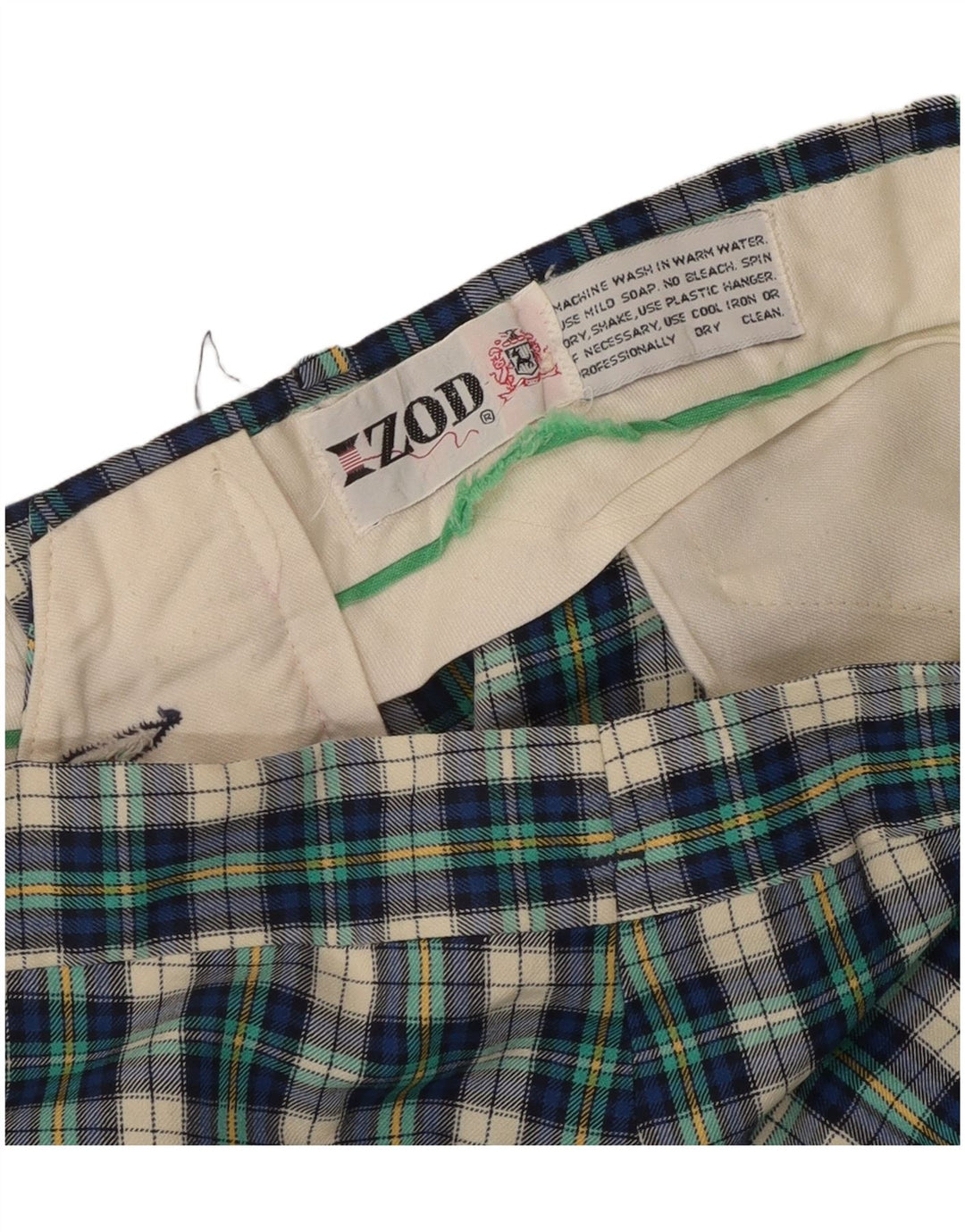 Izod Herren-Freizeithose, gerade, W30, L32, grün kariert