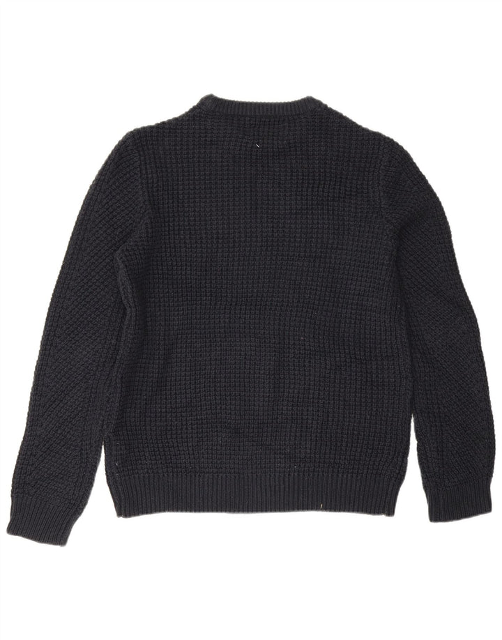 Jack & Jones Herren Core Rundhalspullover aus mittelblauer Baumwolle