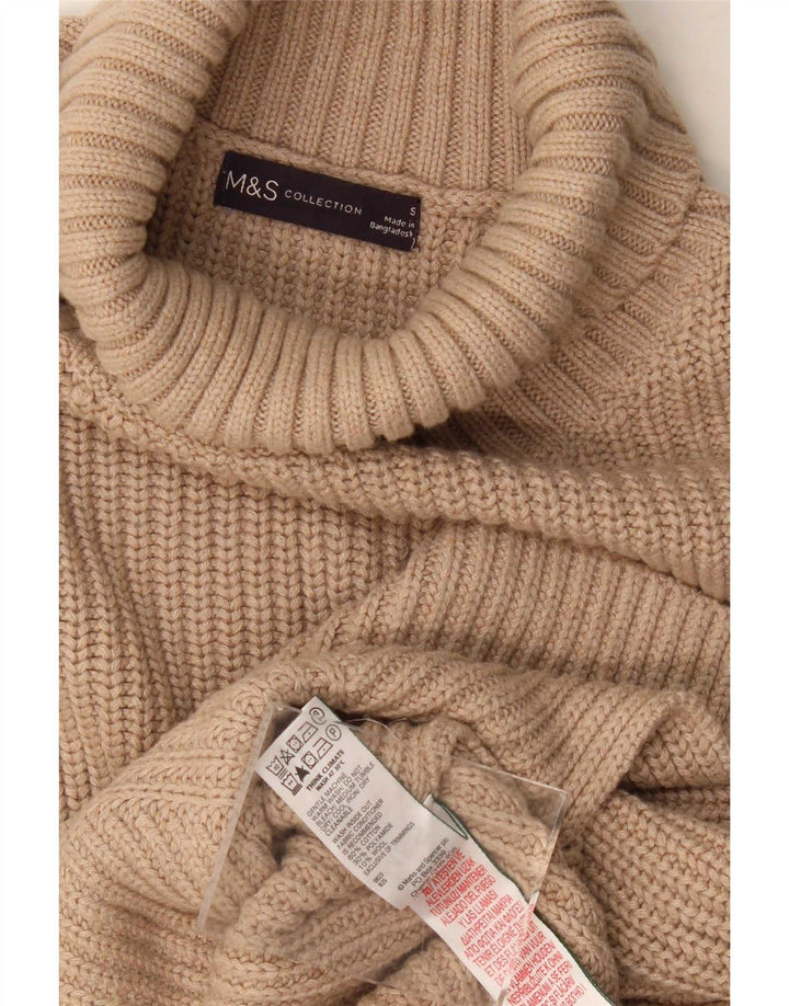 Marks & Spencer Damen Longline-Oversize-Weste-Tanktop UK 10 Small Beige