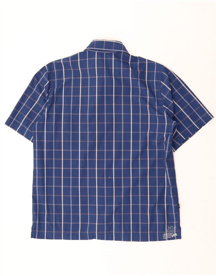 Helly Hansen Herren Kurzarmhemd Medium Navy Blue Check Polyester