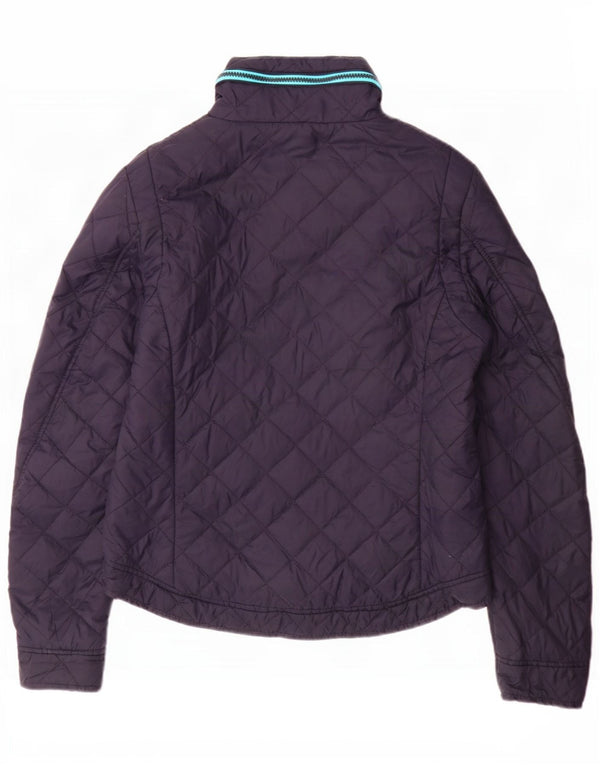 Superdry Steppjacke mit Kapuze für Damen, UK 16, Größe L, marineblaues Nylon