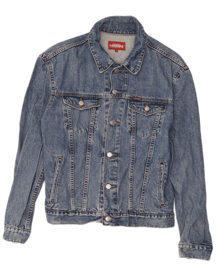 Carrera Herren Jeansjacke UK 40 Große blaue Baumwolle