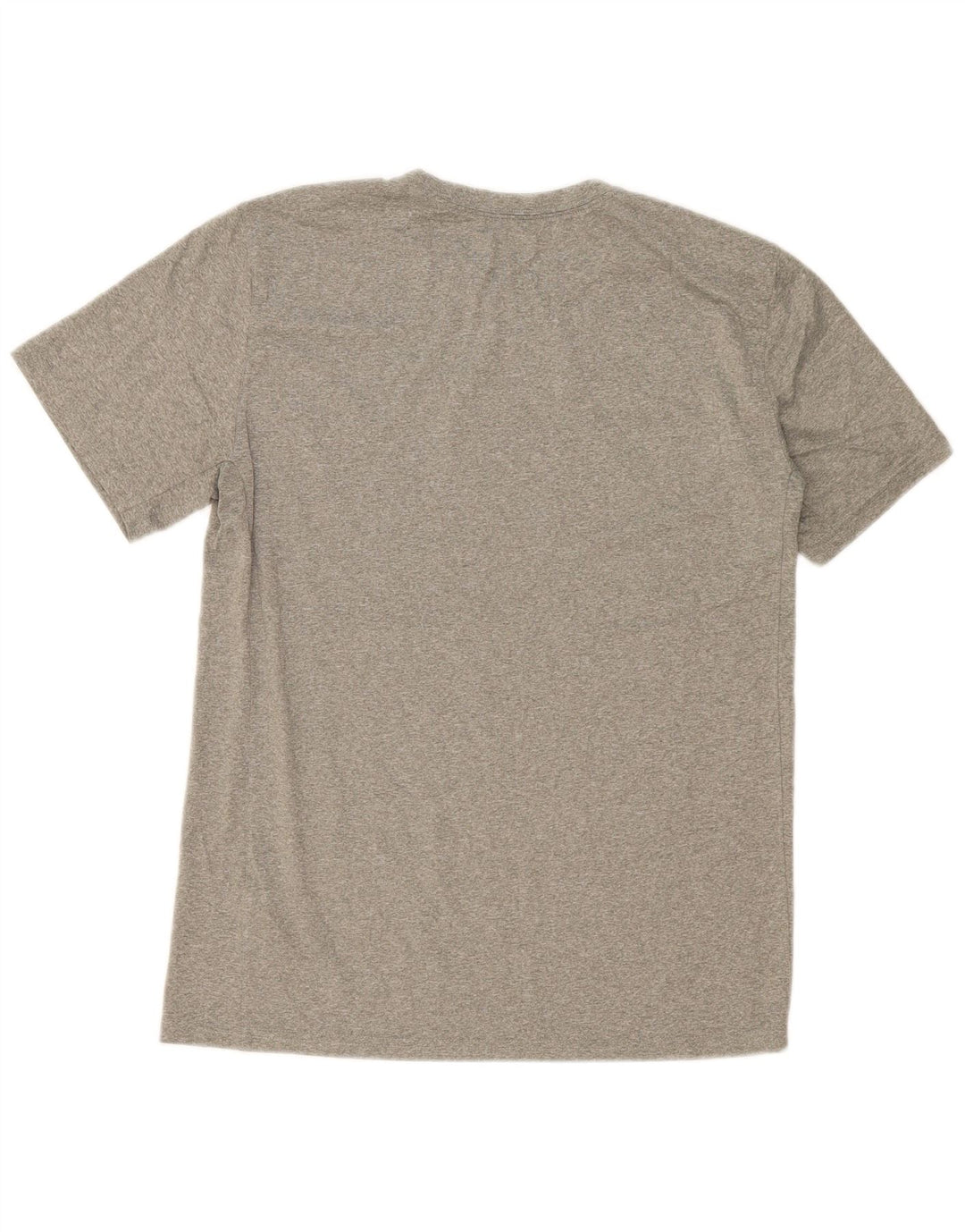 Nike Herren Dri Fit Grafik-T-Shirt-Oberteil aus mittelgrauem Polyester