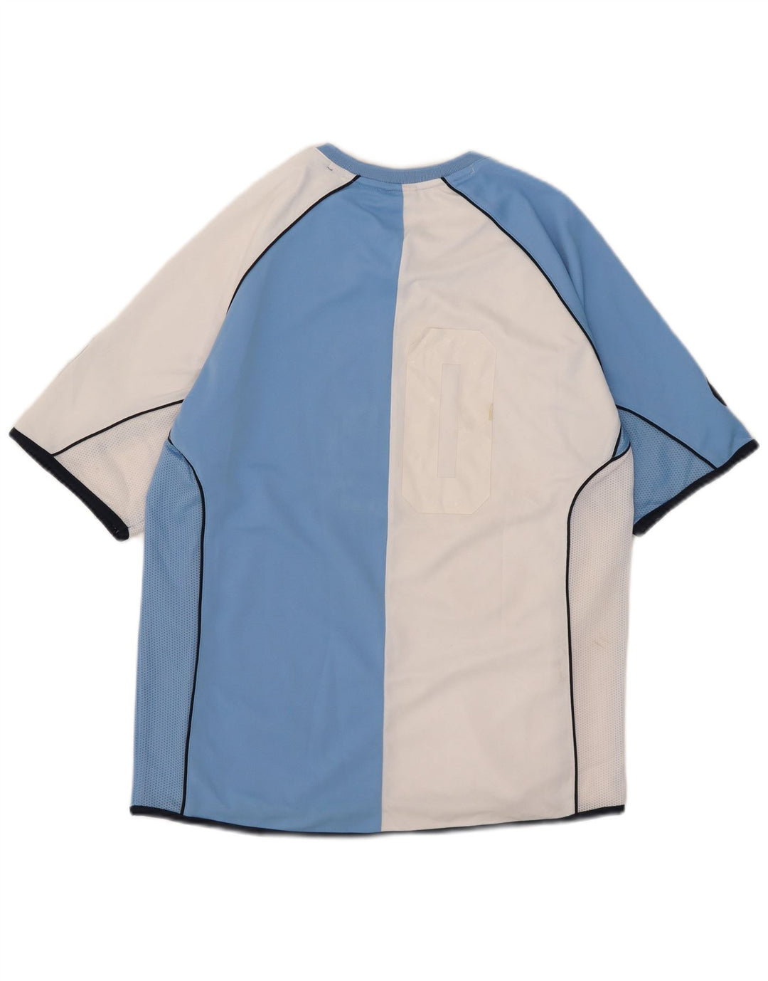 Asics Herren Grafik-T-Shirt-Oberteil Mittelblaues Colourblock-Polyester