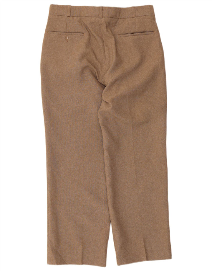 Farah Damen-Anzughose mit geradem Zapfen, W32, L26, Beige, Polyester