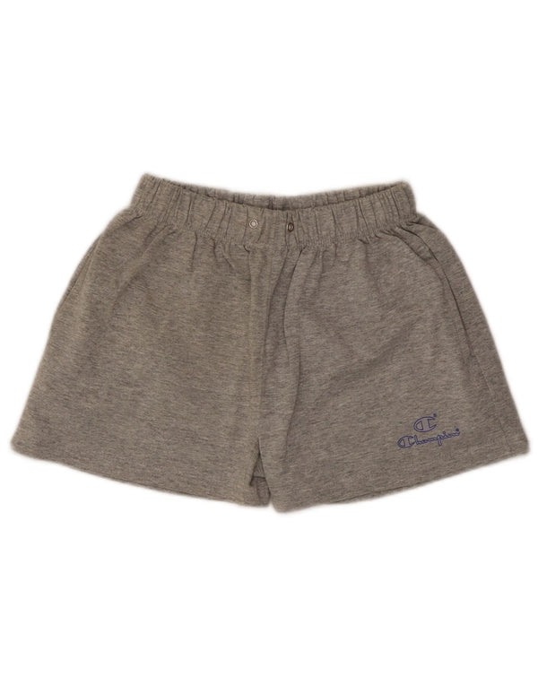 Champion Damen Sportshorts UK 14 Large Grau meliert Baumwolle