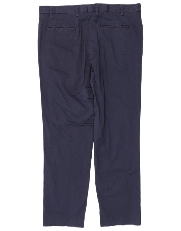 Marks & Spencer Slim Chino-Hose für Herren, W38 L31, marineblaue Baumwolle
