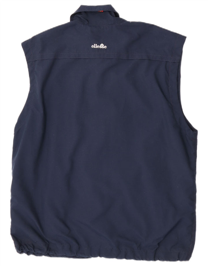 Ellesse Herren ärmellose Trainingsjacke, IT-Größe 52, Größe L, Marineblau