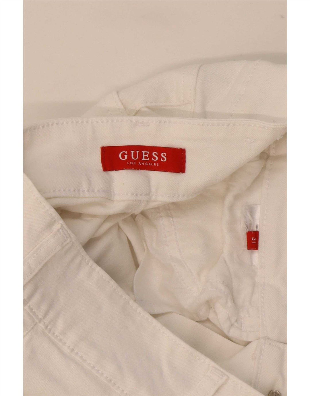 Guess Damen Slim Jeans W31 L32 Weiß