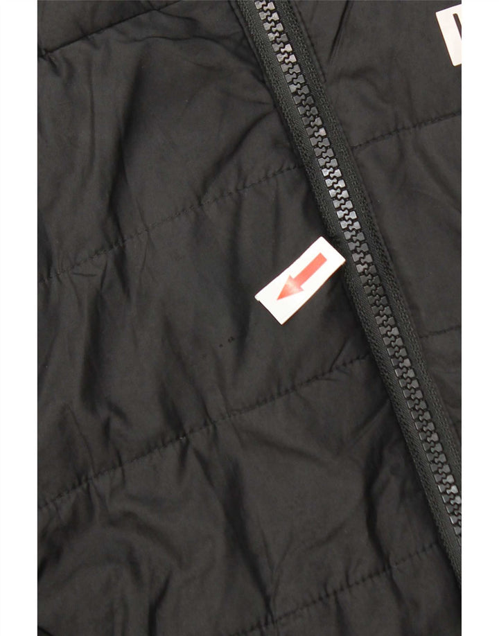 Puma Jungen Kapuzenjacke, gepolstert, 11–12 Jahre, schwarzes Polyester