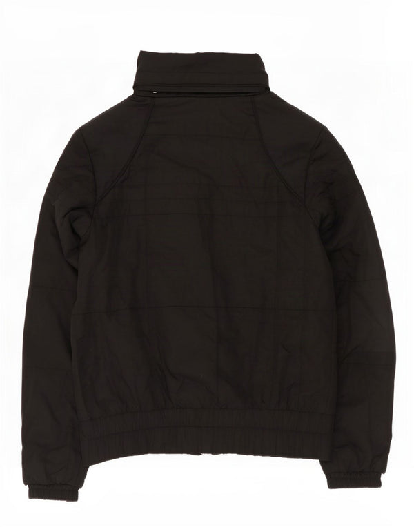 Nike Damen-Kapuzenjacke, wattiert, UK 10/12, Mittelschwarz, Polyester