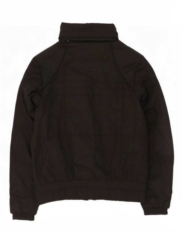 Nike Damen-Kapuzenjacke, wattiert, UK 10/12, Mittelschwarz, Polyester