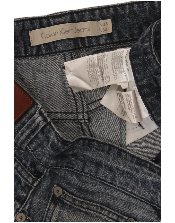 Calvin Klein Herren Denim Shorts W36 Große blaue Baumwolle