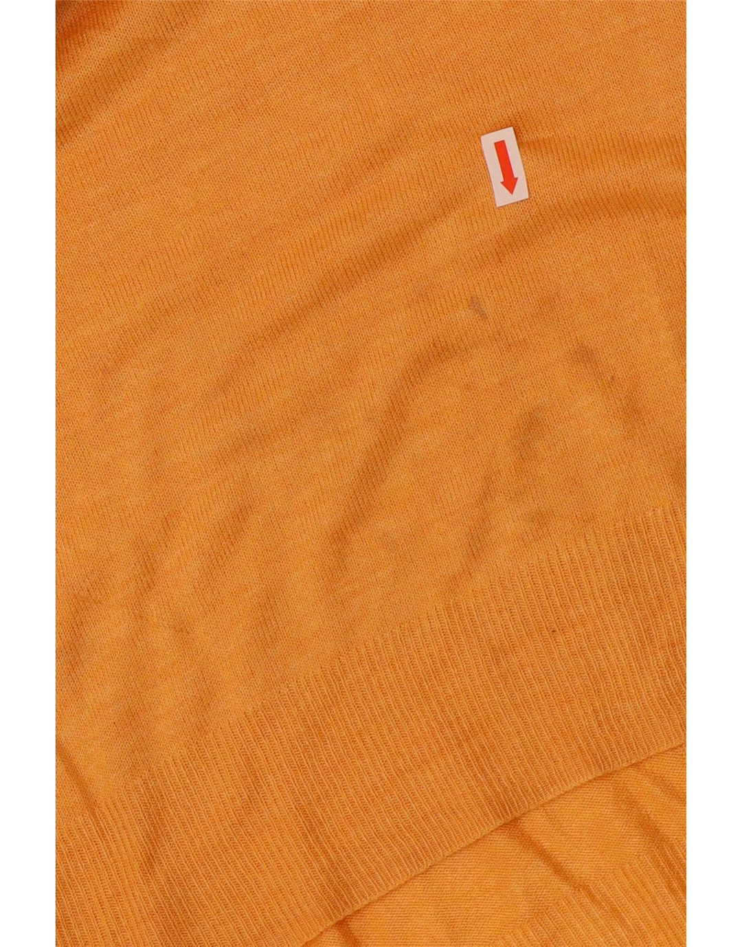 Zara Damen-Pullover mit U-Boot-Ausschnitt, UK 12, mittelorange Viskose
