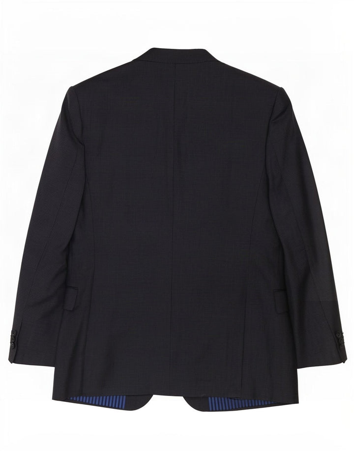 Marks & Spencer Herren-Blazer mit 2 Knöpfen, UK 40, Mittelgrau mit Hahnentrittmuster