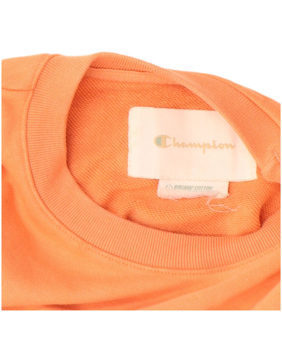 Champion Damen Sweatshirt Pullover UK 14 Medium Orange Baumwolle