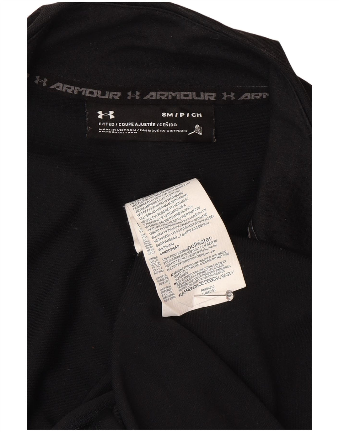 Under Armour Herren-Trainingsanzugoberteil mit grafischer Passform, Größe S, Schwarz, Polyester