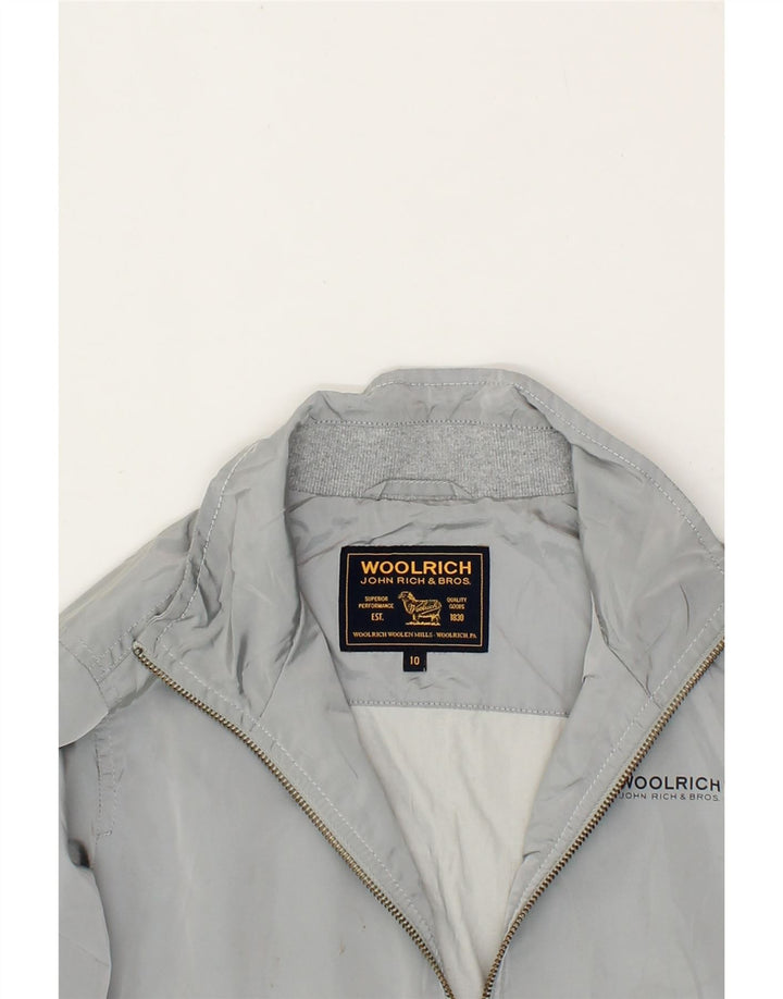 WOOLRICH Boys Bomber Jacket 9-10 Years Grey Polyester Vintage Woolrich and Second-Hand Woolrich from Messina Hembry 