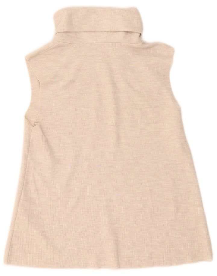 Zara Damen-Trägershirt UK 12 Mittelweiße Baumwolle