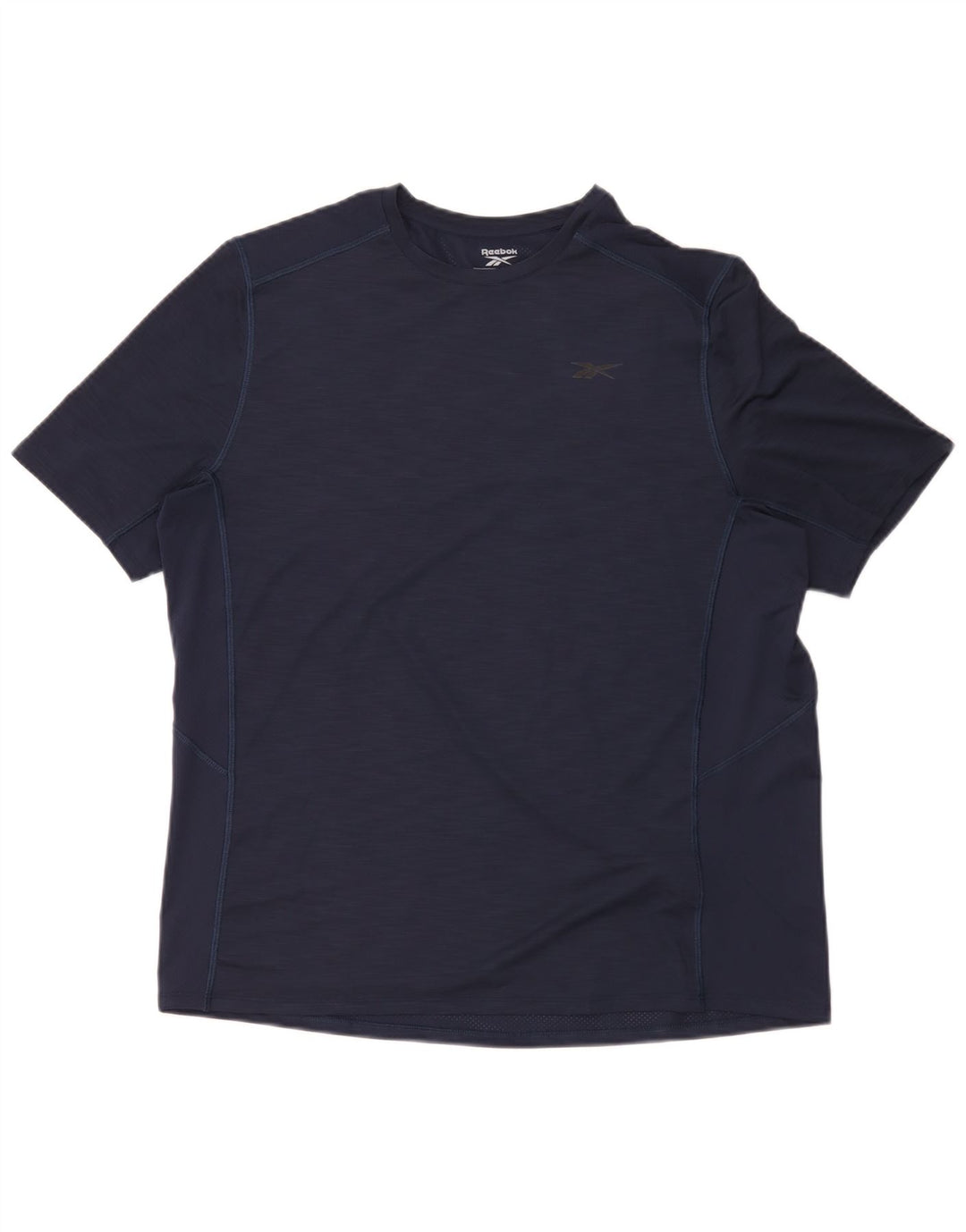 Reebok Herren T-Shirt Top Large Marineblau Polyester