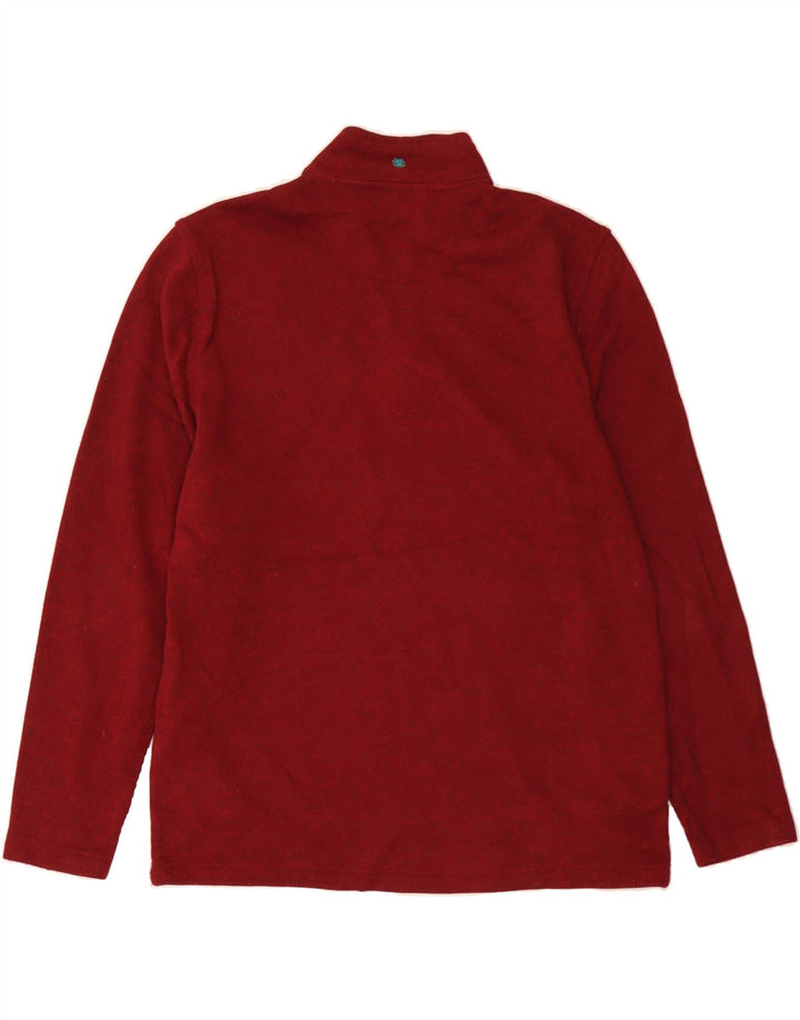 IZOD Mens Zip Neck Sweatshirt Jumper Large Burgundy Polyester Vintage Izod and Second-Hand Izod from Messina Hembry 