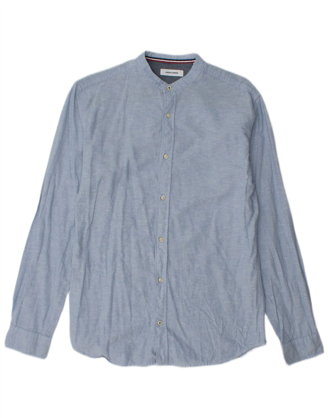 Jack & Jones Herrenhemd, klein, aus blauer Baumwolle