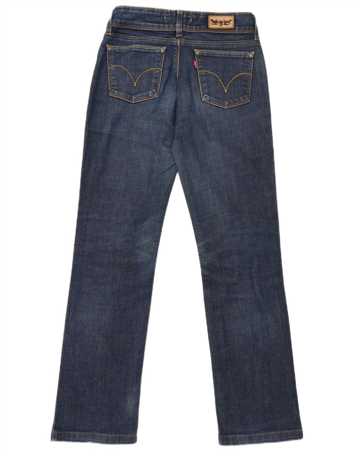 Levi's Damen 570 Straight Jeans W29 L30 Blaue Baumwolle