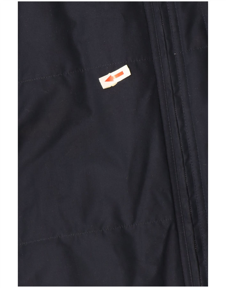 Adidas Jungen wattierte Jacke mit Kapuze, 15–16 Jahre, marineblaues Polyester