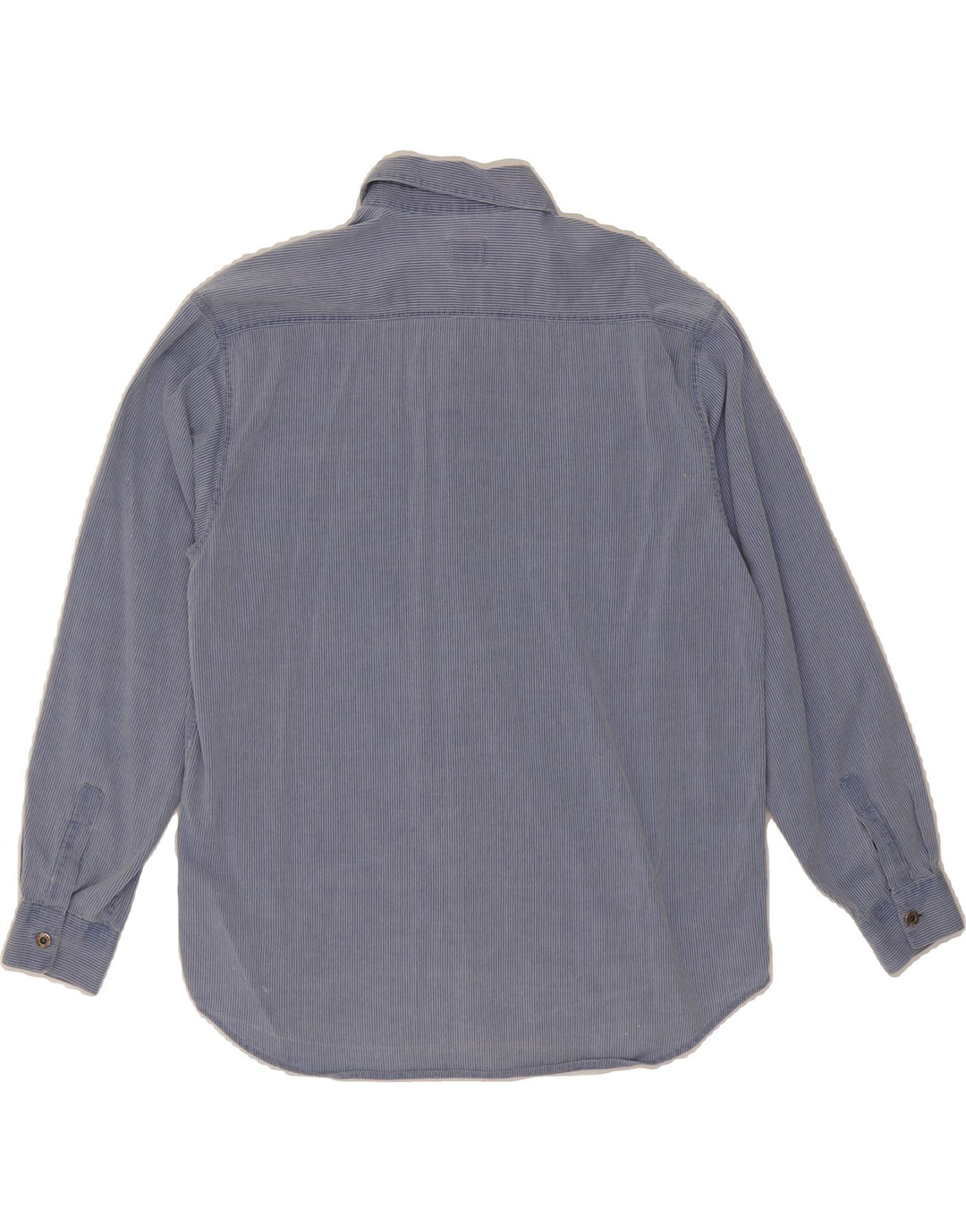ARMANI JUNIOR Boys Shirt 15-16 Years Blue Pinstripe Cotton Vintage Armani Junior and Second-Hand Armani Junior from Messina Hembry 